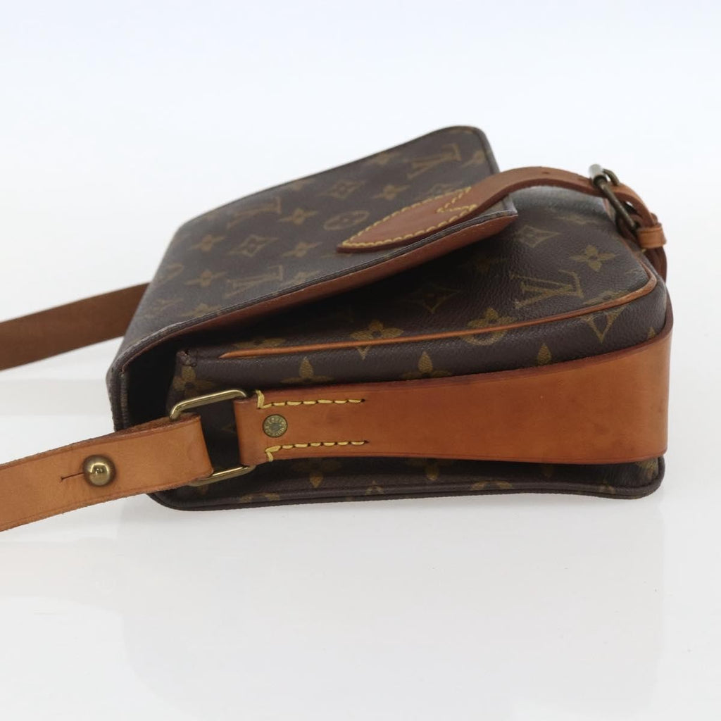 Louis Vuitton Cartouchiere Handbag Monogram Canvas Brown Canvas Shoulder Bag Bag (Pre-Owned)