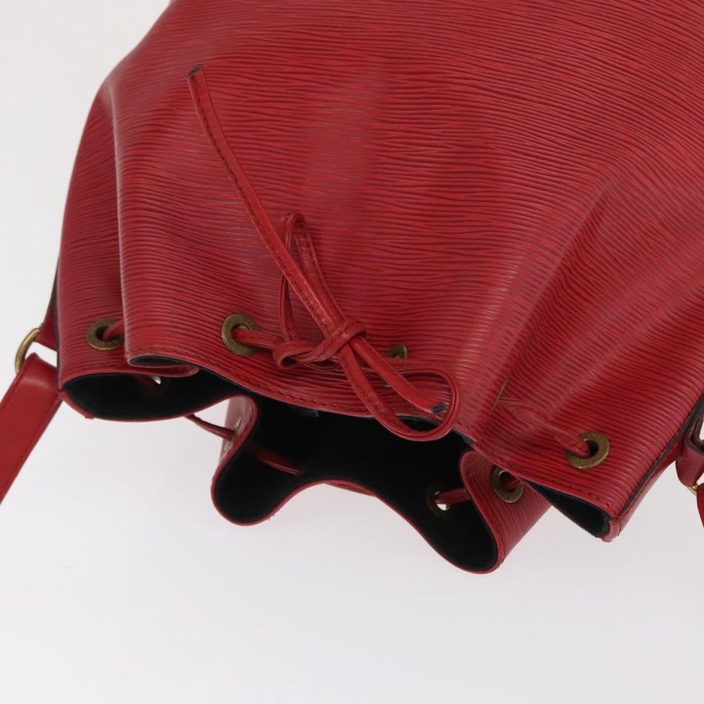 Louis Vuitton Petit Noe Handbag Epi Leather Red Leather Shoulder Bag Bag (Pre-Owned)