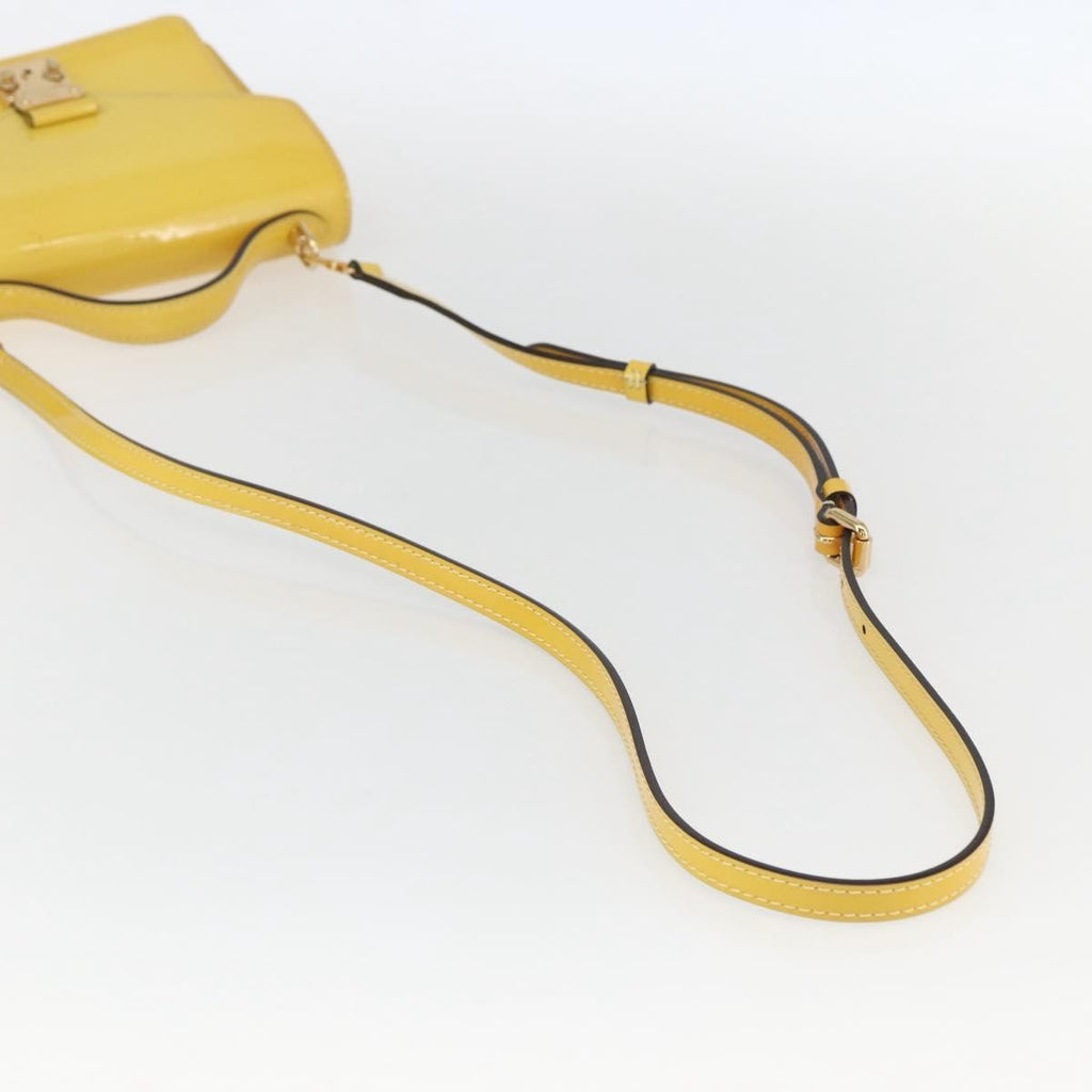 Louis Vuitton Monceau Handbag Vernis Yellow Patent_Leather Handbag (Pre-Owned)
