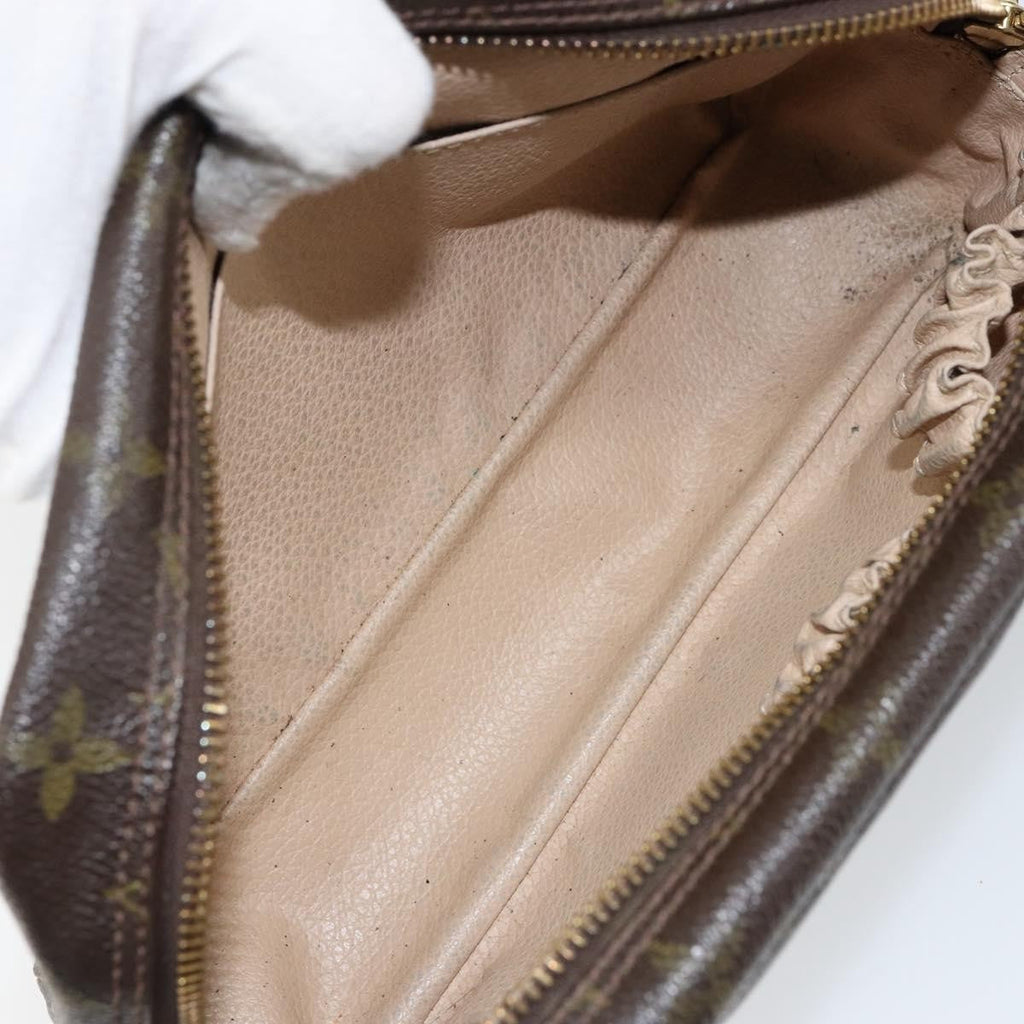 Louis Vuitton Trousse Toiletry Pouch Monogram Canvas Brown Canvas Toiletry Case Accessory (Pre-Owned)