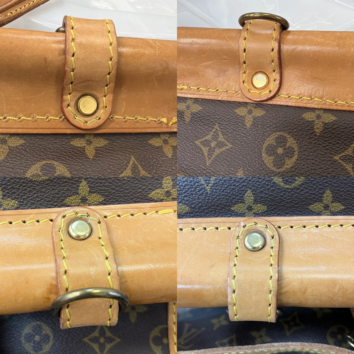 Louis Vuitton Sac Chasse Hunting Bag Monogram Canvas Brown Canvas Briefcase Bag (Pre-Owned)