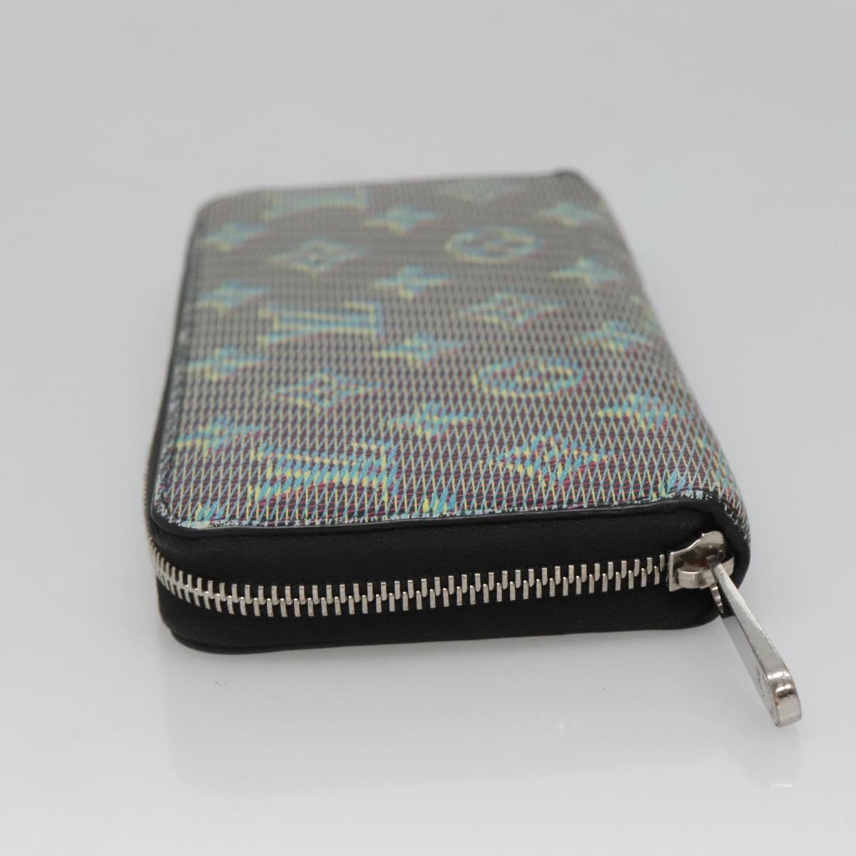 Louis Vuitton Zippy Wallet Nm Monogram Lv Pop Green Canvas Wallets Accessory (Pre-Owned)
