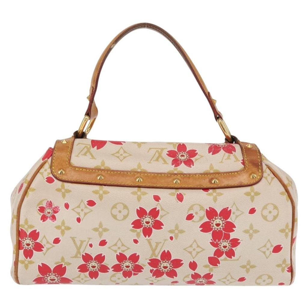 Louis Vuitton Retro Bag Limited Edition Cherry Blossom Monogram White Canvas Handbag (Pre-Owned)
