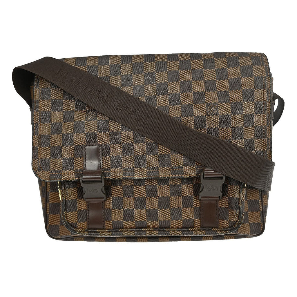 Louis Vuitton Melville Messenger Bag Damier Brown Canvas Shoulder Bag Bag (Pre-Owned)