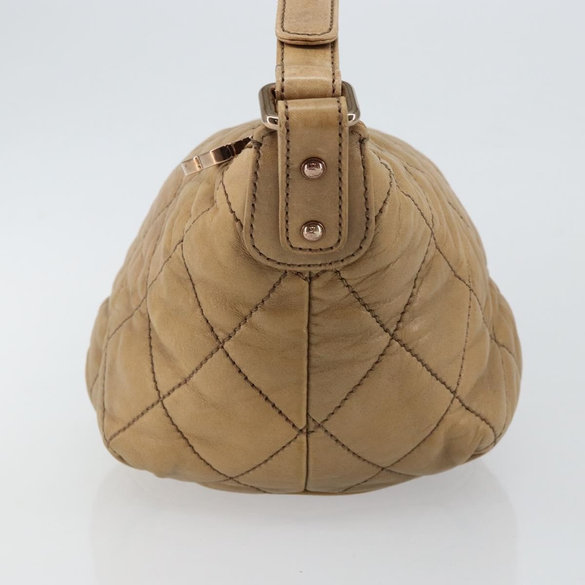 Chanel Cloudy Bundle Hobo Quilted Lambskin Brown Leather Bag (Pre-Owned)