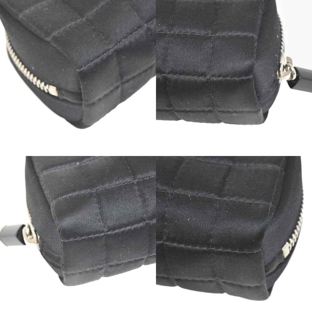 Chanel Chocolate Bar Clutch Nylon Black Nylon Clutche & Pouche Bag (Pre-Owned)
