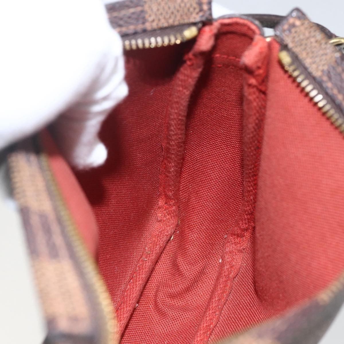 Louis Vuitton Trousse Make Up Bag Damier Canvas Brown Canvas Clutche & Pouche Bag (Pre-Owned)