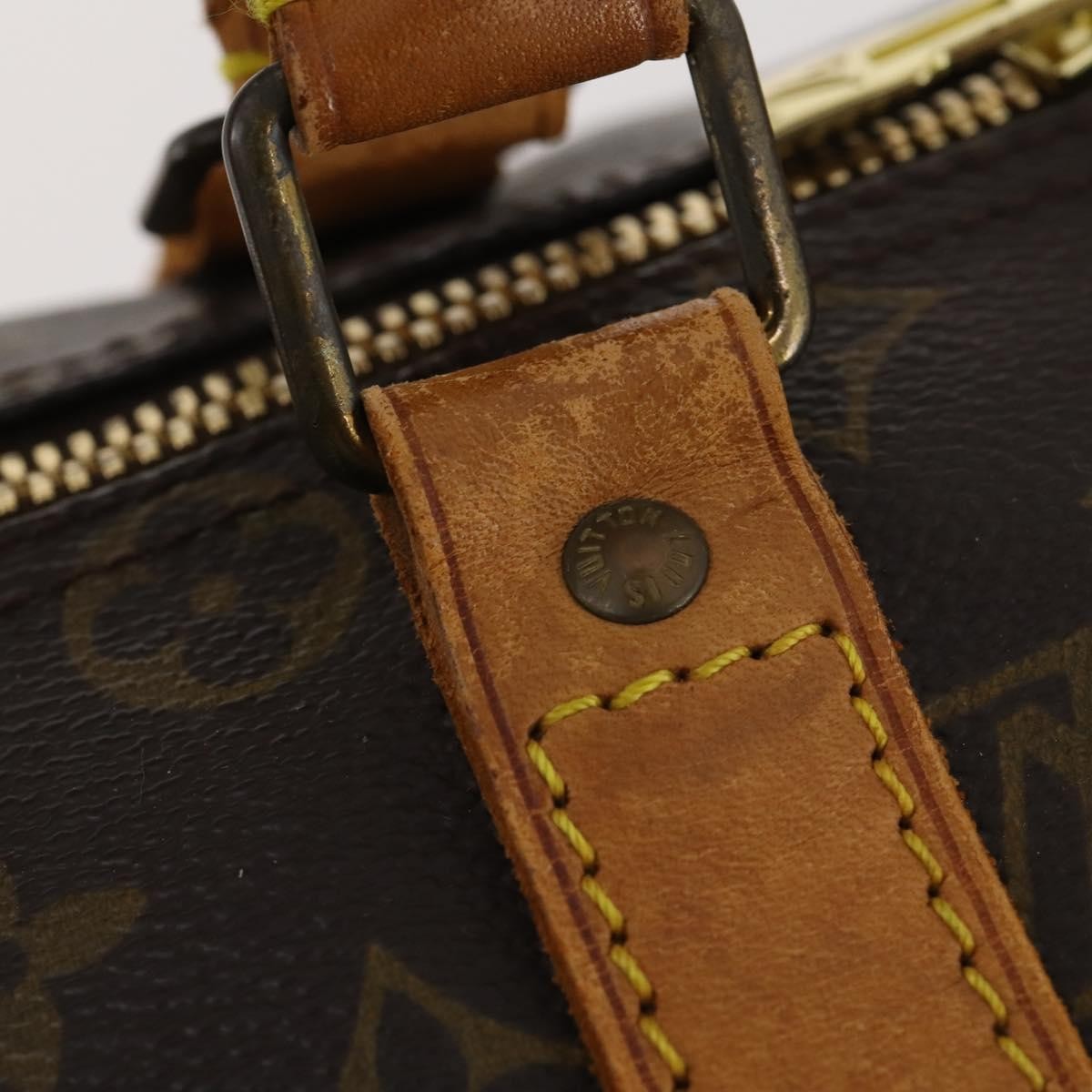 Louis Vuitton Keepall Bag Monogram Canvas Brown Canvas Travel Bag Bag (Pre-Owned)