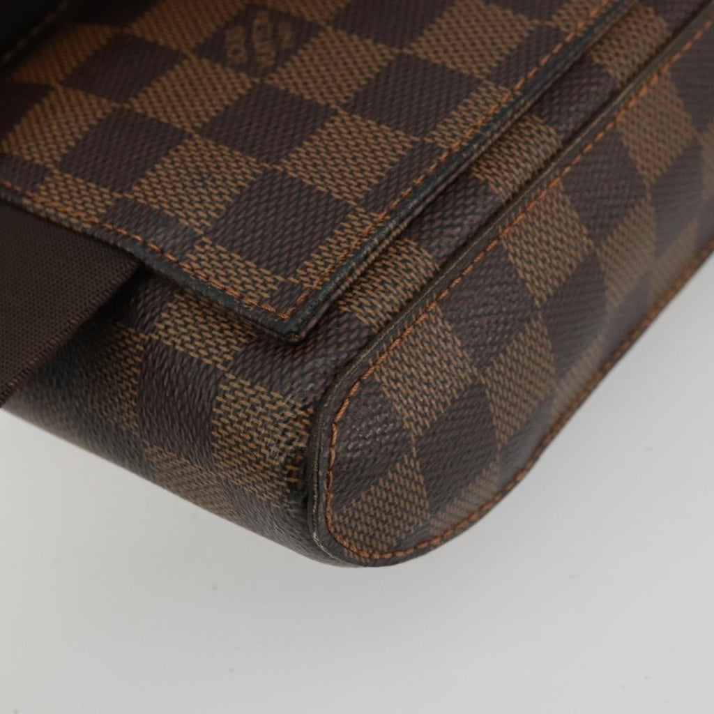 Louis Vuitton Geronimos Waist Bag Damier Brown Canvas Shoulder Bag Bag (Pre-Owned)