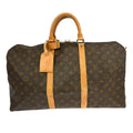 Louis Vuitton Keepall Bag Monogram Canvas Brown Canvas Travel Bag Bag (Pre-Owned)