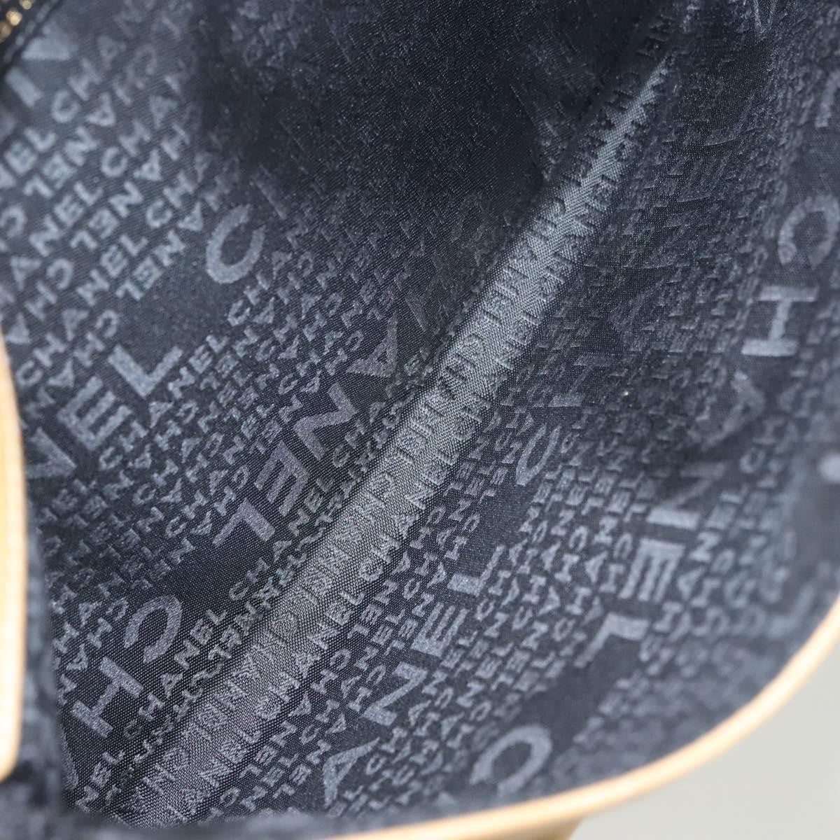 Chanel Chocolate Bar Cc Handbag Quilted Lambskin Beige Leather Handbag (Pre-Owned)