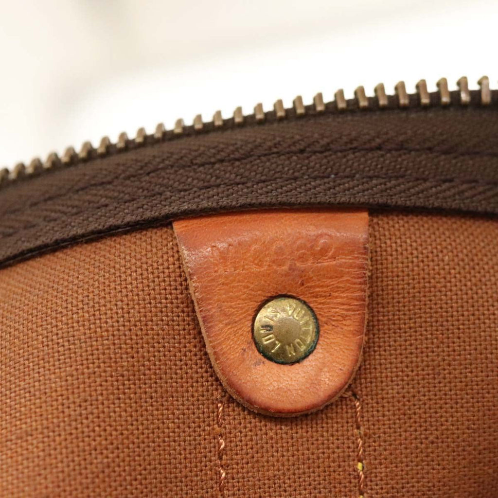 Louis Vuitton Keepall Bag Monogram Canvas Brown Canvas Travel Bag Bag (Pre-Owned)