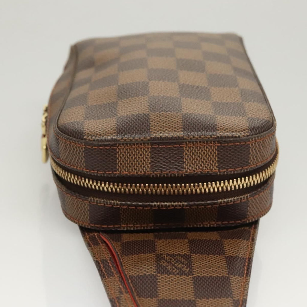 Louis Vuitton Geronimos Waist Bag Damier Brown Canvas Shoulder Bag Bag (Pre-Owned)