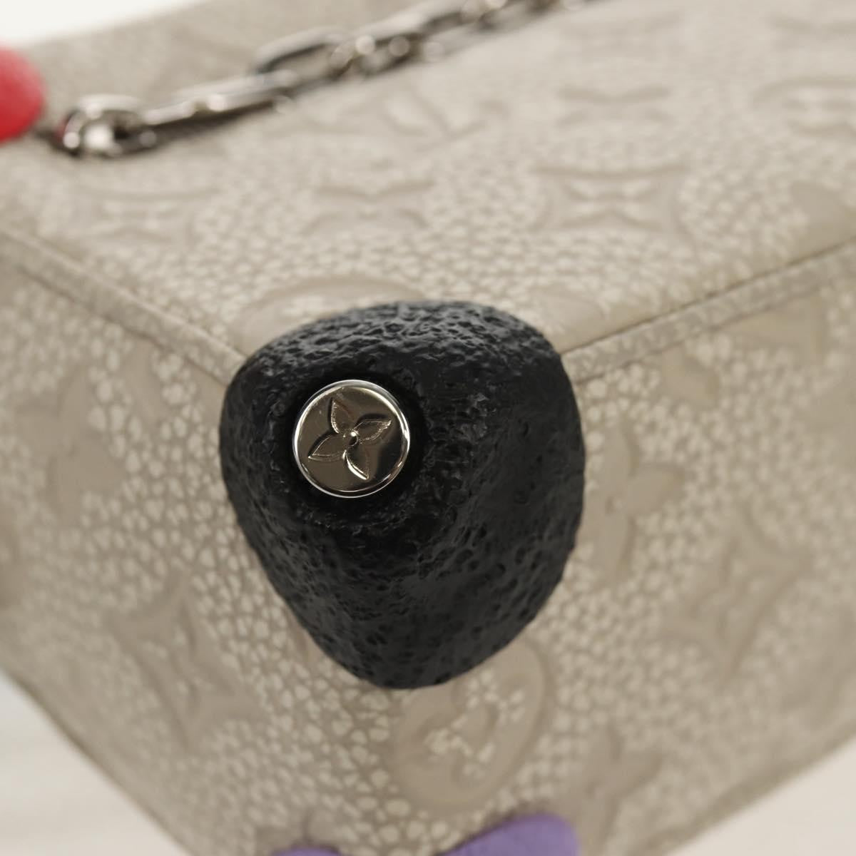 Louis Vuitton Soft Trunk Bag Monogram Taurillon Leather Gray Canvas Shoulder Bag Bag (Pre-Owned)