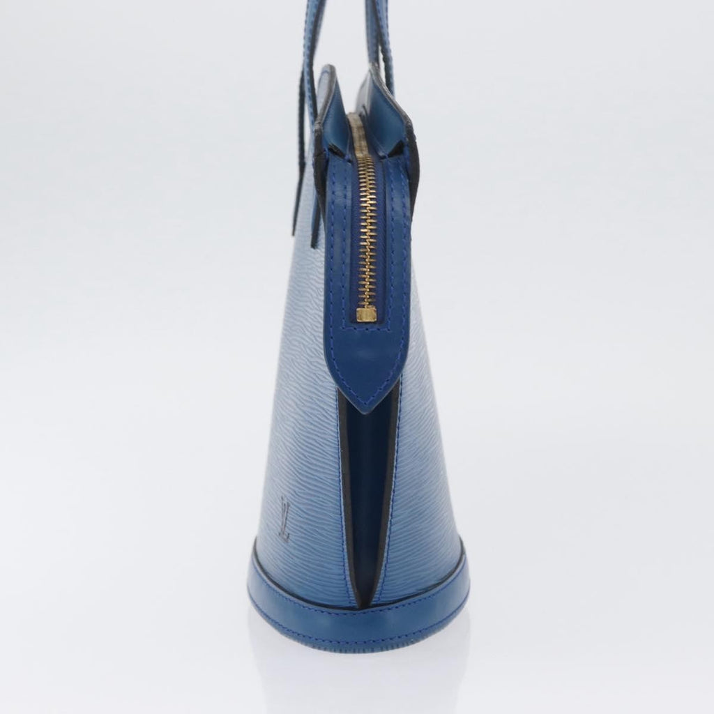 Louis Vuitton Saint Jacques Handbag Epi Leather Blue Leather Handbag (Pre-Owned)