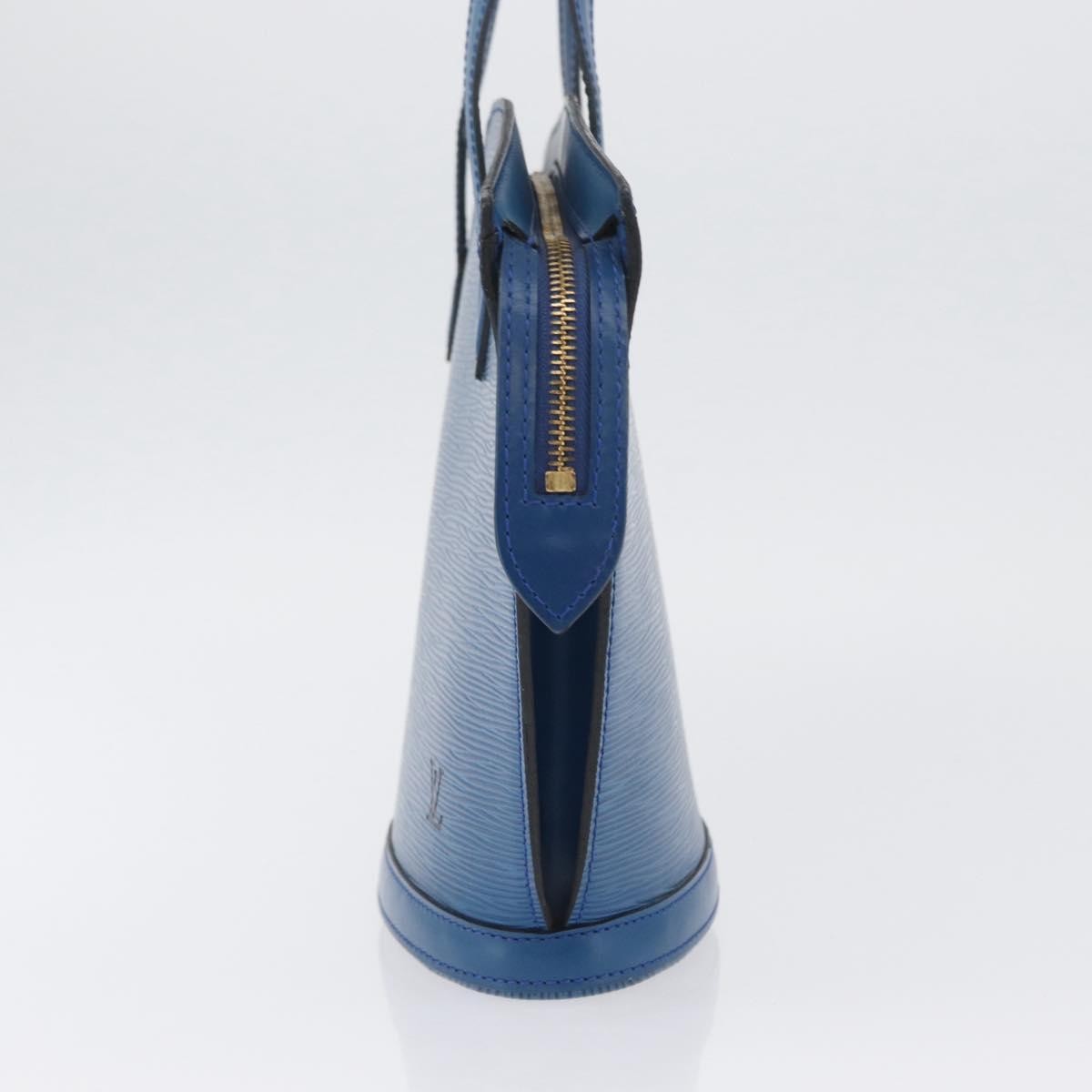 Louis Vuitton Saint Jacques Handbag Epi Leather Blue Leather Handbag (Pre-Owned)