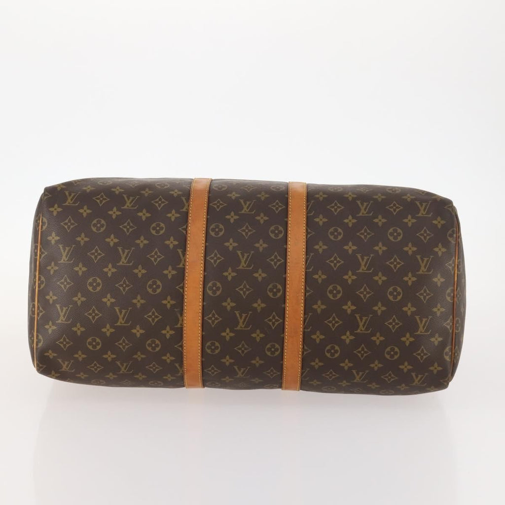 Louis Vuitton Keepall Bag Monogram Canvas Brown Canvas Travel Bag Bag (Pre-Owned)