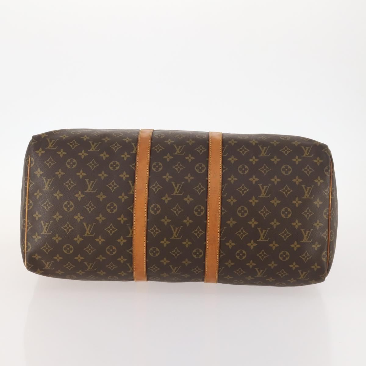 Louis Vuitton Keepall Bag Monogram Canvas Brown Canvas Travel Bag Bag (Pre-Owned)