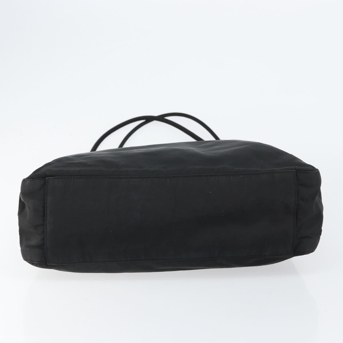 Prada Vintage Tote Tessuto Black Nylon Tote Bag Bag (Pre-Owned)