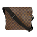 Louis Vuitton Naviglio Handbag Damier Brown Canvas Shoulder Bag Bag (Pre-Owned)
