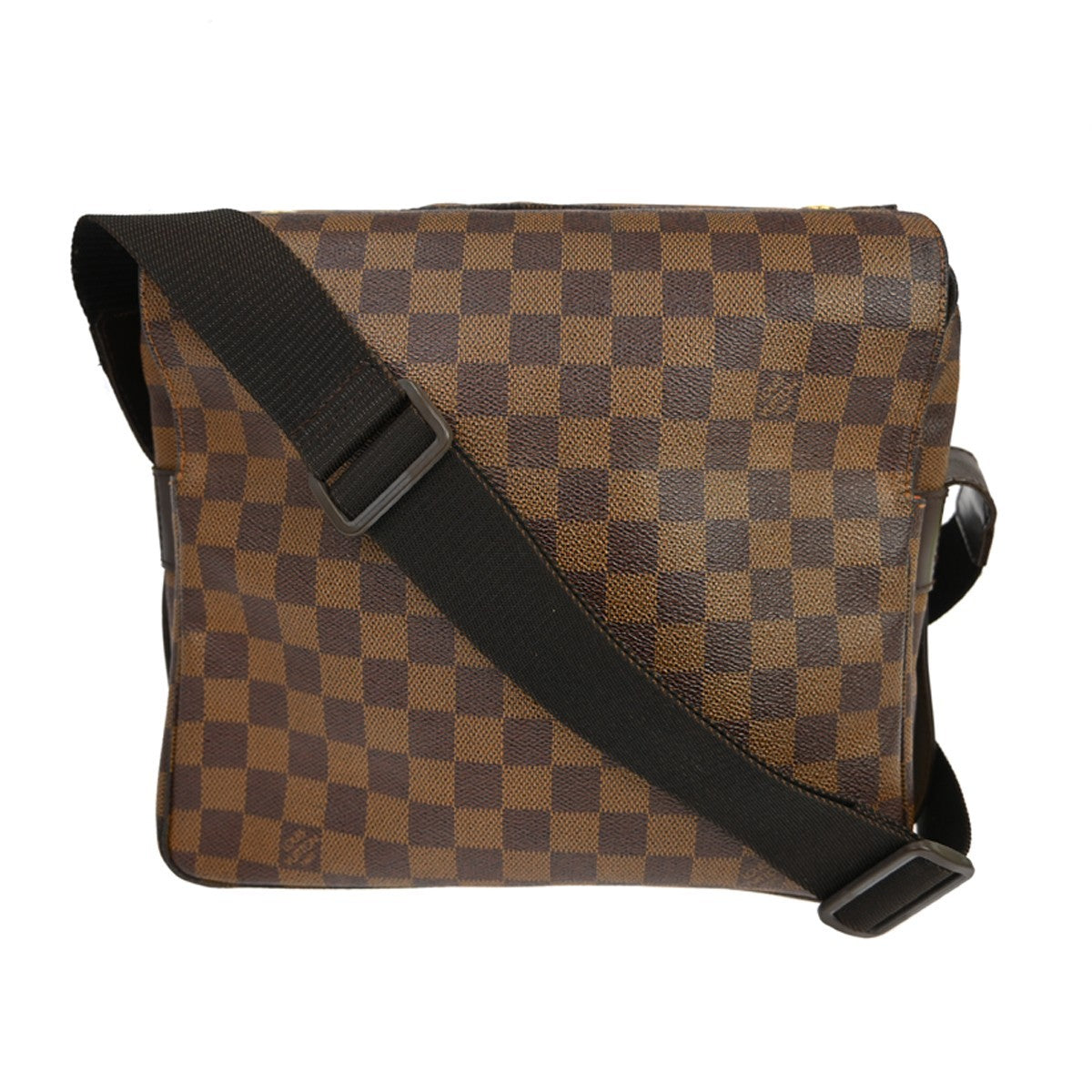 Louis Vuitton Naviglio Handbag Damier Brown Canvas Shoulder Bag Bag (Pre-Owned)