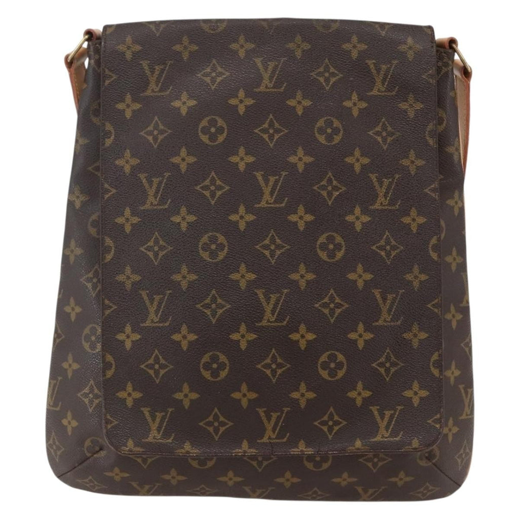 Louis Vuitton Musette Handbag Monogram Canvas Brown Canvas Shoulder Bag Bag (Pre-Owned)