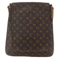 Louis Vuitton Musette Handbag Monogram Canvas Brown Canvas Shoulder Bag Bag (Pre-Owned)