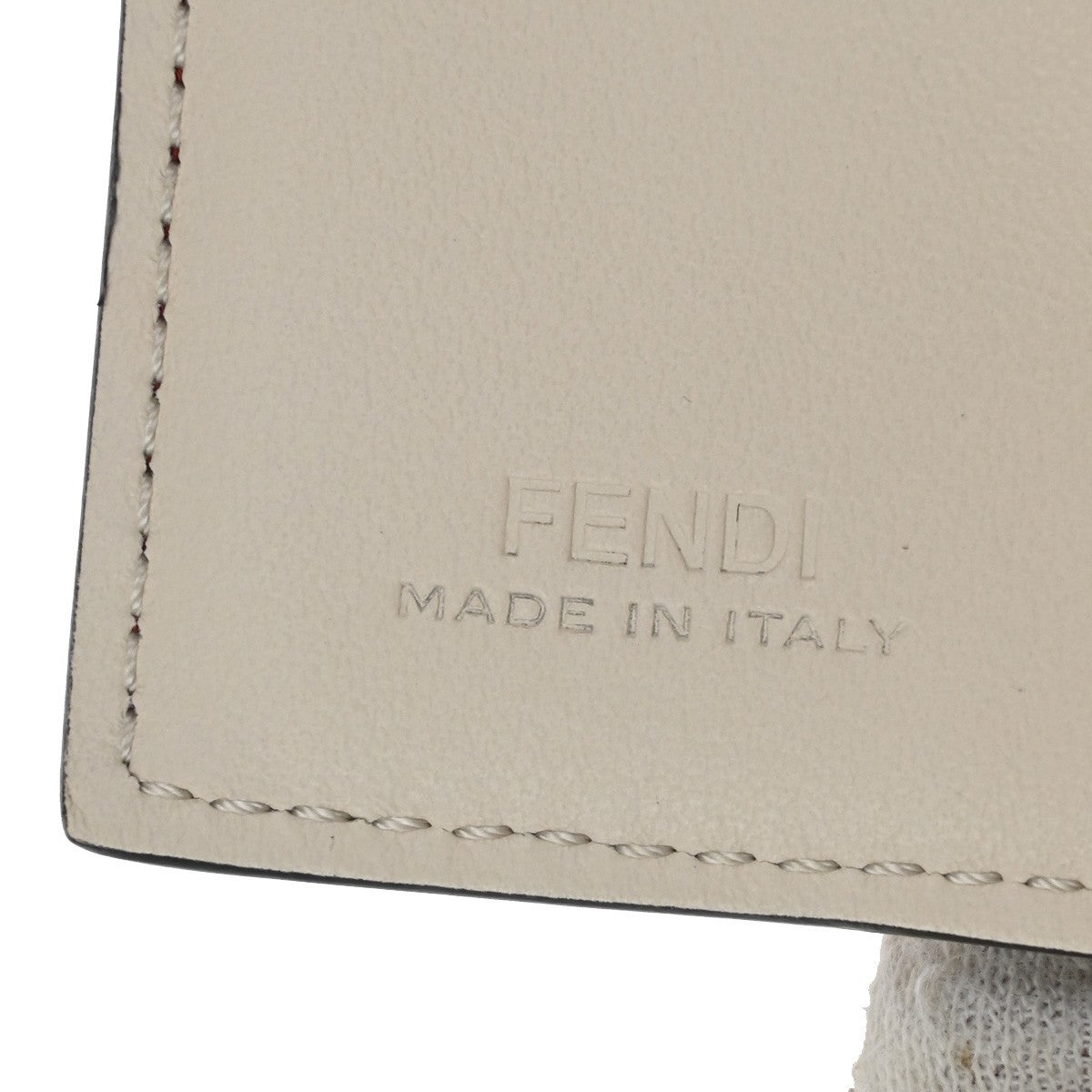 Fendi Peekaboo Wallet Leather Red Leather Wallets Accessory (Pre-Owned)