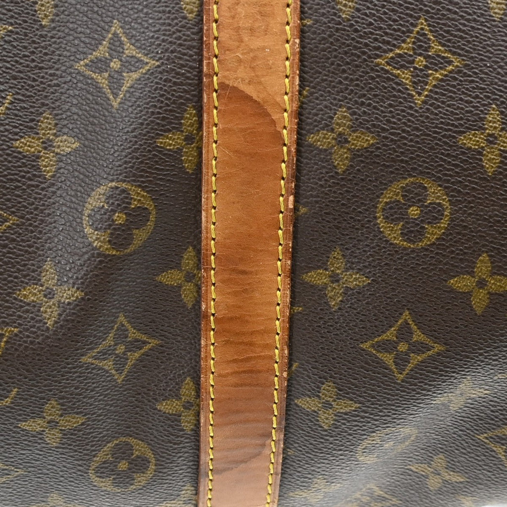 Louis Vuitton Keepall Bandouliere Bag Monogram Canvas Brown Canvas Travel Bag Bag (Pre-Owned)