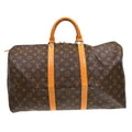 Louis Vuitton Keepall Bag Monogram Canvas Brown Canvas Travel Bag Bag (Pre-Owned)
