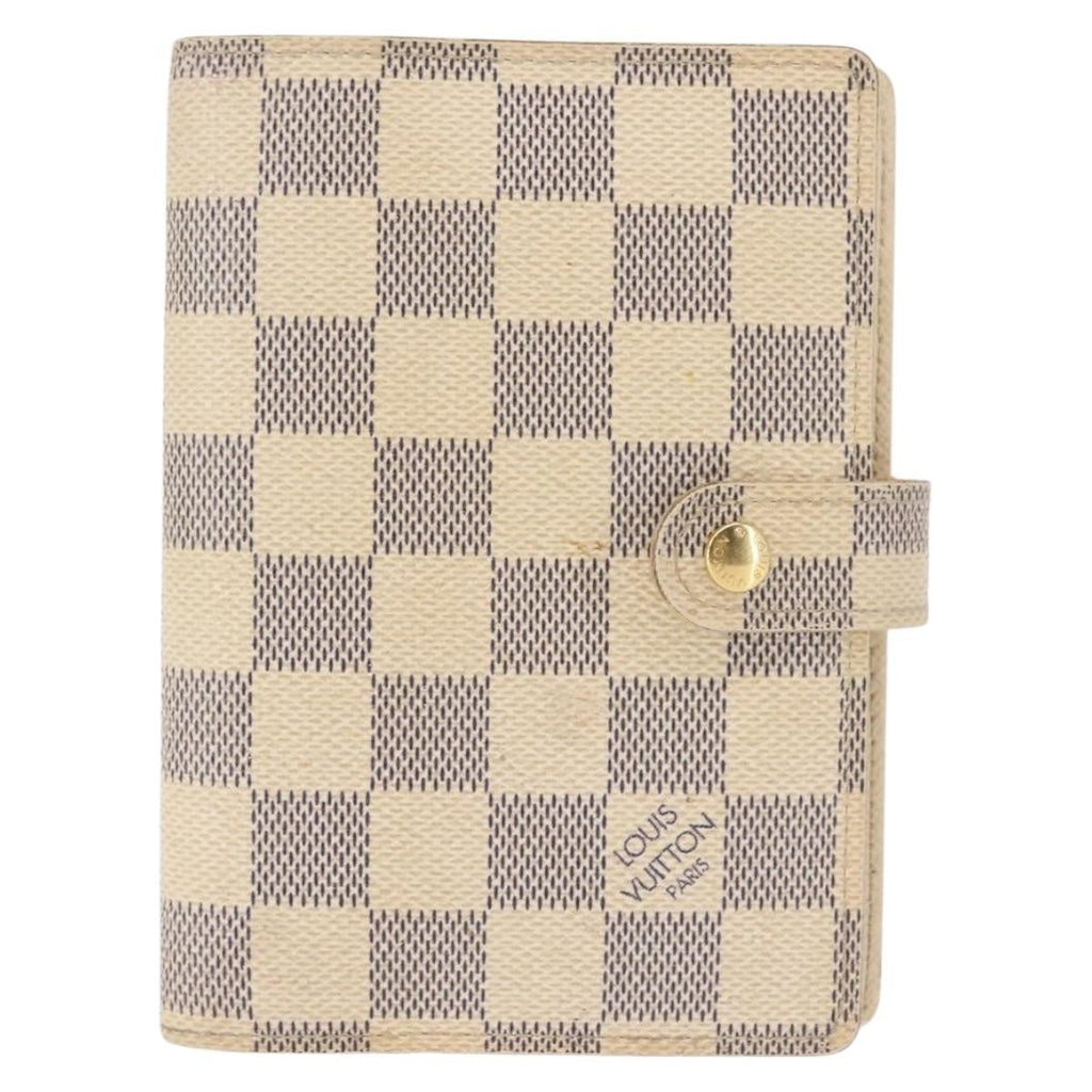 Louis Vuitton Agenda Cover Damier Azur Beige Canvas Toiletry Case Accessory (Pre-Owned)