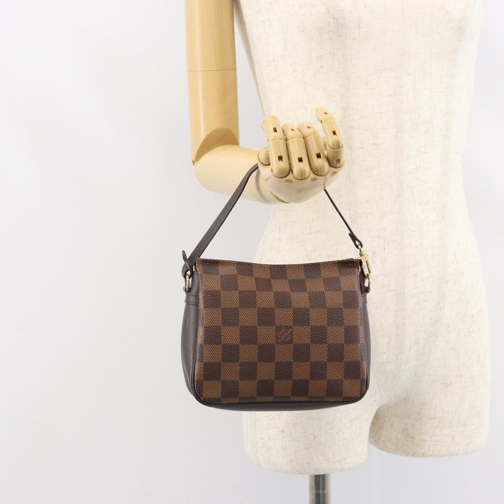 Louis Vuitton Trousse Make Up Bag Damier Canvas Brown Canvas Clutche & Pouche Bag (Pre-Owned)