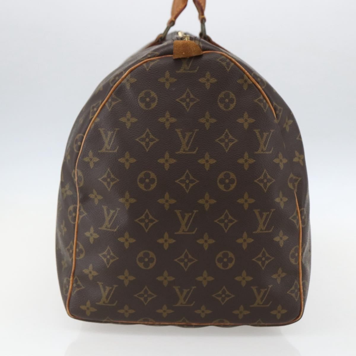 Louis Vuitton Keepall Bag Monogram Canvas Brown Canvas Travel Bag Bag (Pre-Owned)