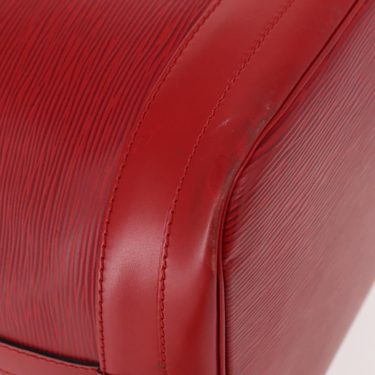 Louis Vuitton Noe Handbag Epi Leather Red Leather Shoulder Bag Bag (Pre-Owned)