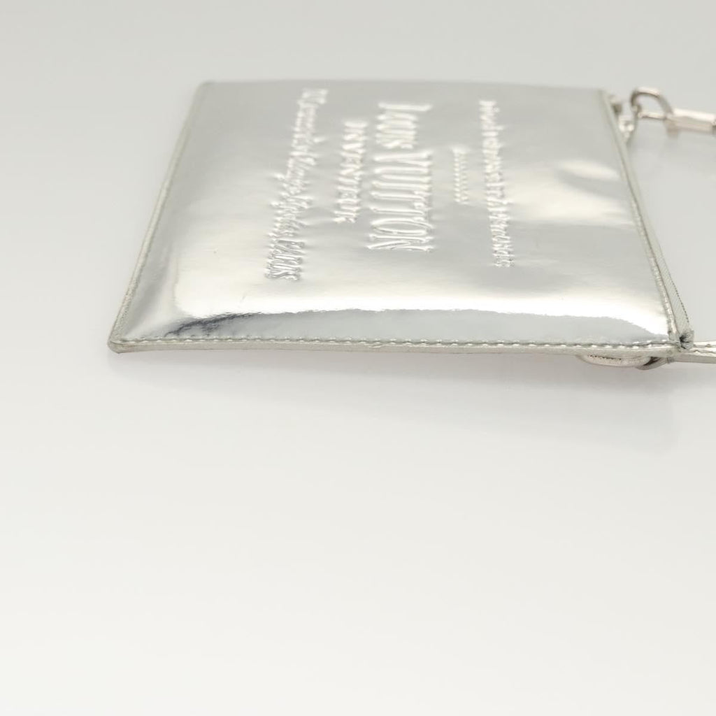 Louis Vuitton Pochette Plate Monogram Mirror Silver Patent_Leather Clutche & Pouche Bag (Pre-Owned)