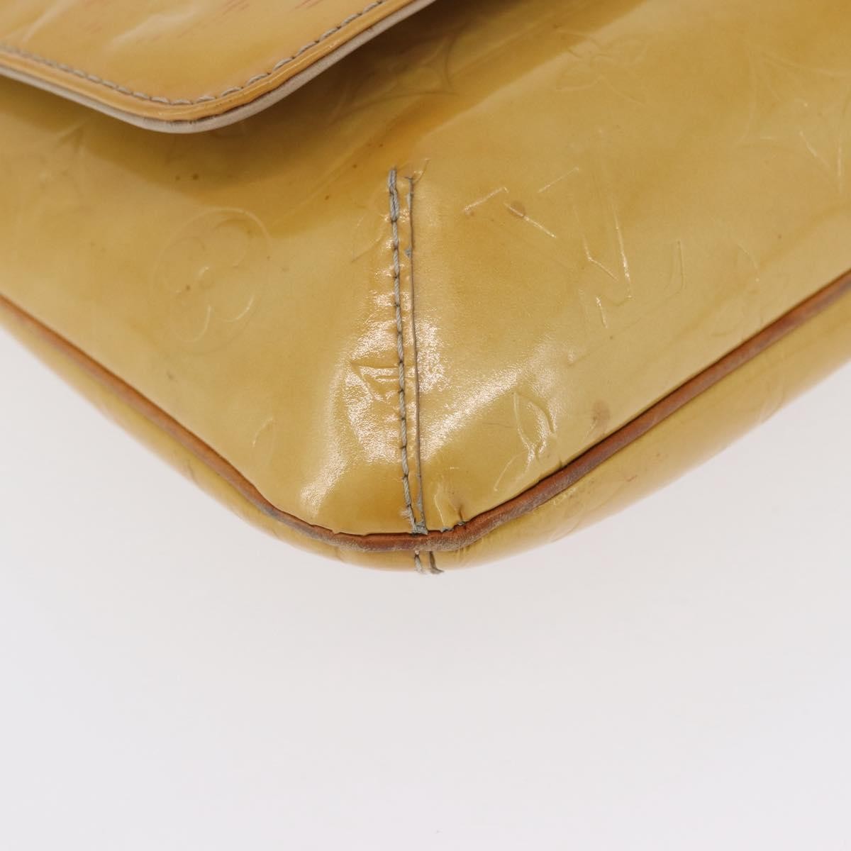 Louis Vuitton Thompson Street Handbag Monogram Vernis Beige Patent_Leather Shoulder Bag Bag (Pre-Owned)