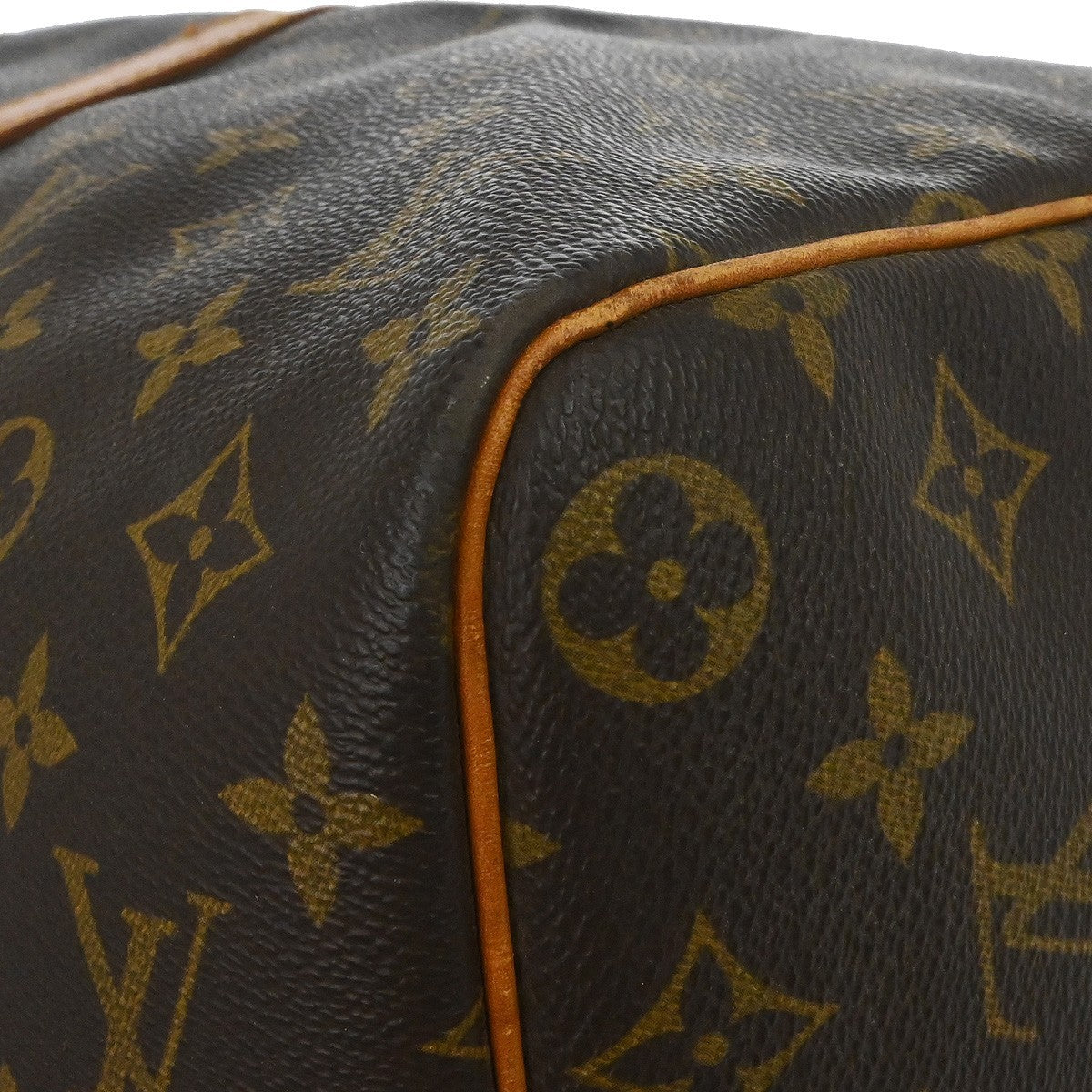Louis Vuitton Keepall Bag Monogram Canvas Brown Canvas Travel Bag Bag (Pre-Owned)