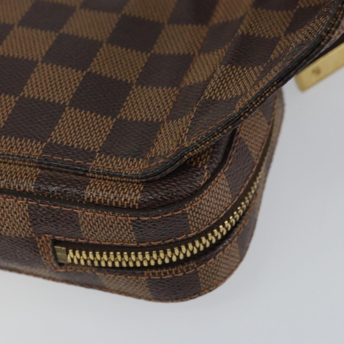 Louis Vuitton Geronimos Waist Bag Damier Brown Canvas Shoulder Bag Bag (Pre-Owned)