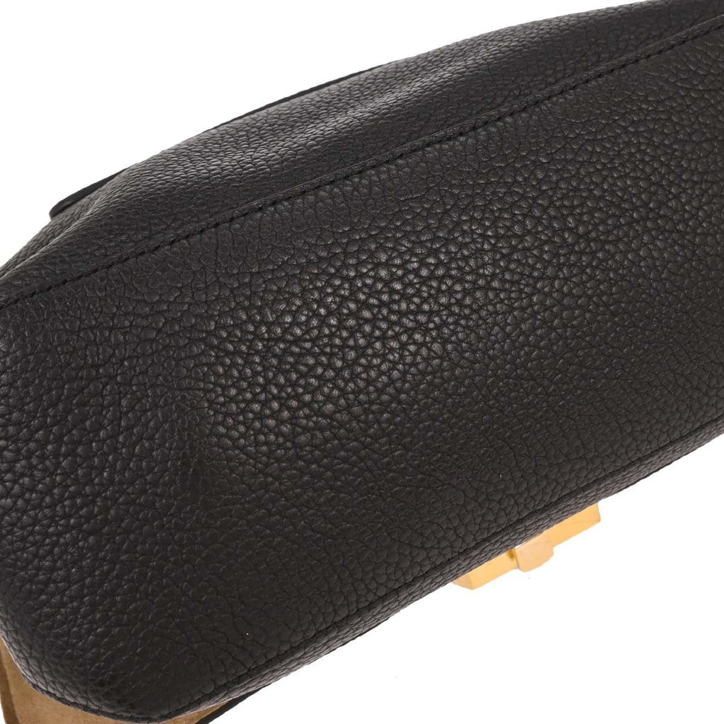 Louis Vuitton Volta Handbag Leather Black Leather Handbag (Pre-Owned)
