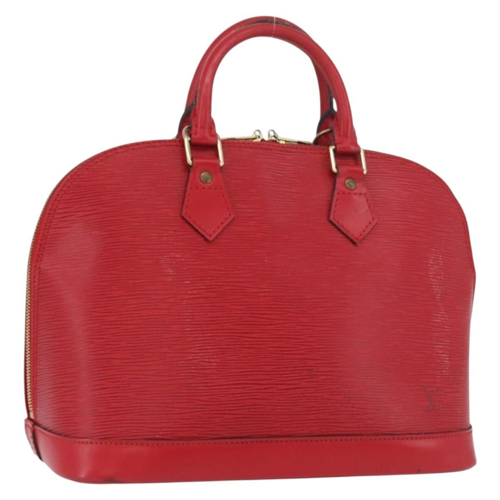 Louis Vuitton Alma Handbag Epi Leather Red Leather Handbag (Pre-Owned)