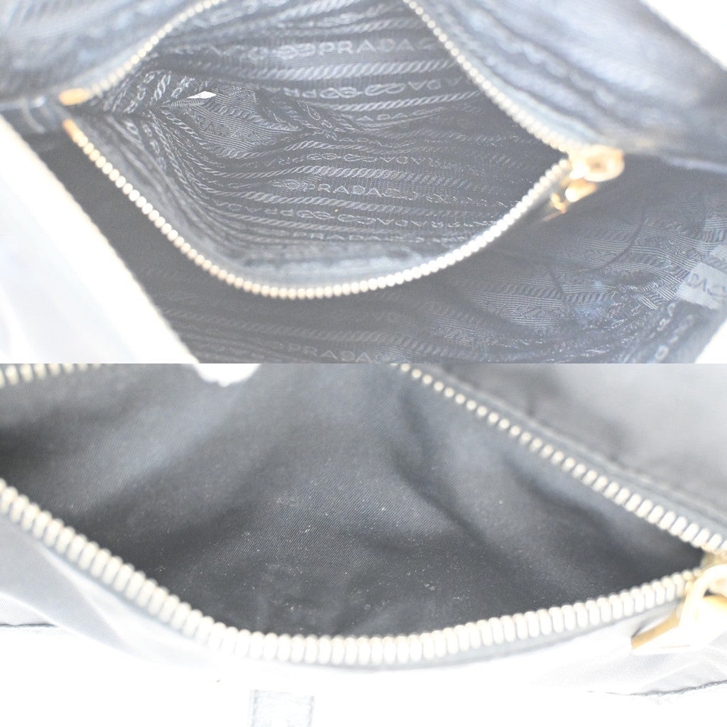 Prada Buckle Messenger Bag Tessuto Black Nylon Shoulder Bag Bag (Pre-Owned)