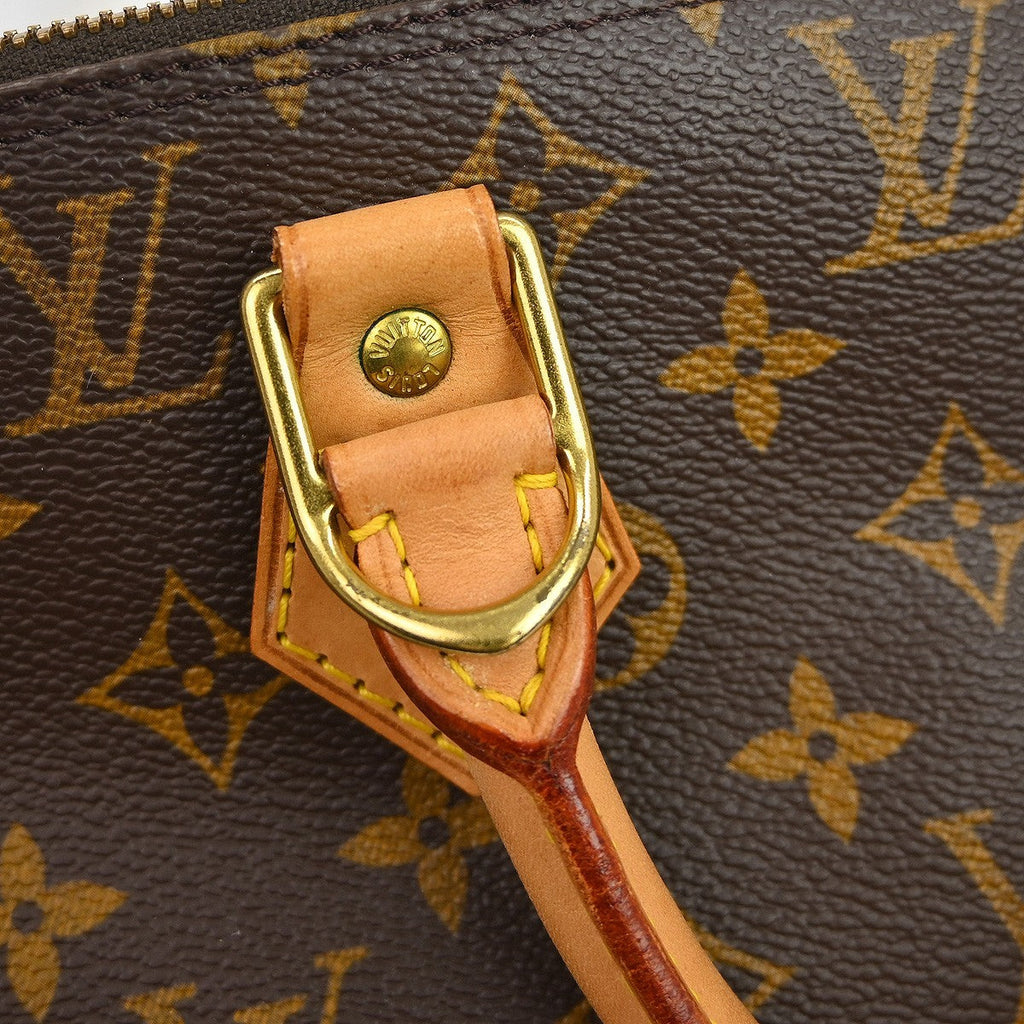 Louis Vuitton Alma Handbag Monogram Canvas Brown Canvas Handbag (Pre-Owned)