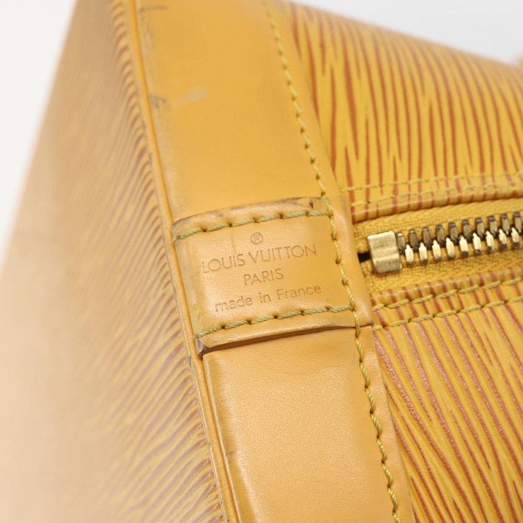 Louis Vuitton Alma Handbag Epi Leather Yellow Leather Handbag (Pre-Owned)