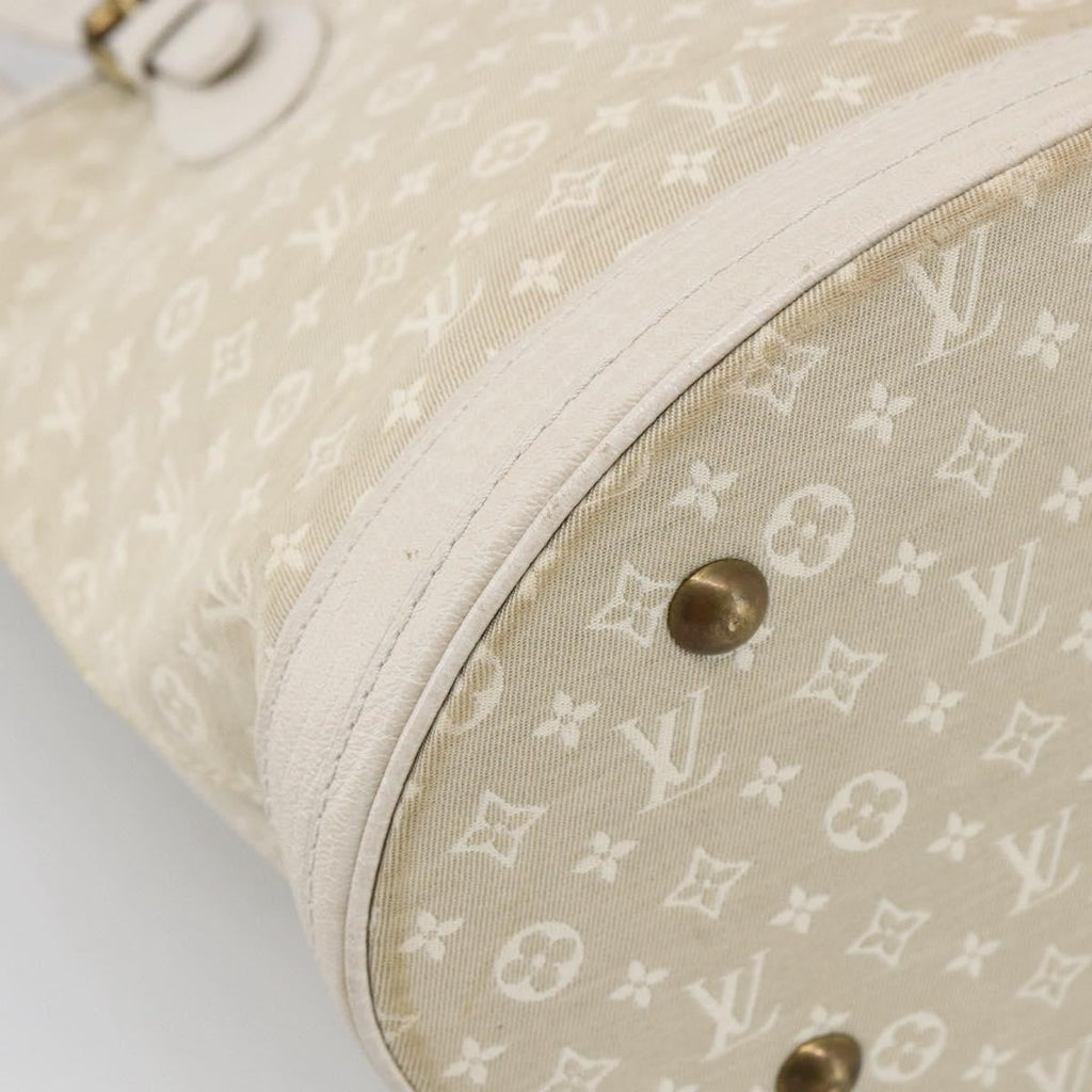 Louis Vuitton Petit Bucket Bag Mini Lin Beige Canvas Shoulder Bag Bag (Pre-Owned)