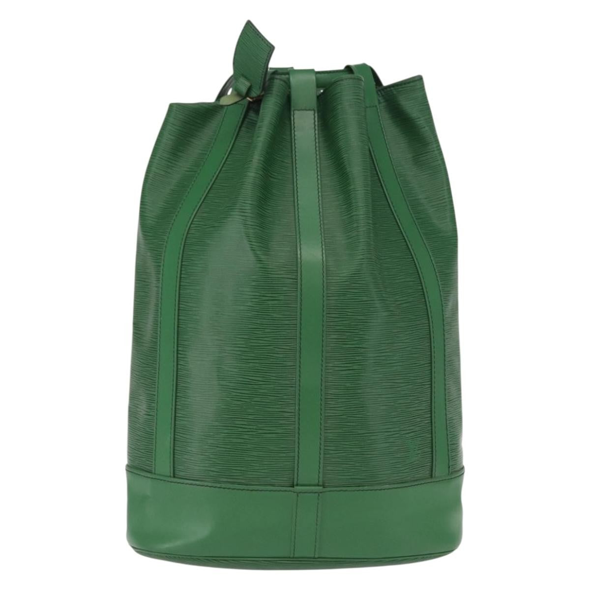 Louis Vuitton Randonnee Backpack Epi Leather Green Leather Shoulder Bag Bag (Pre-Owned)