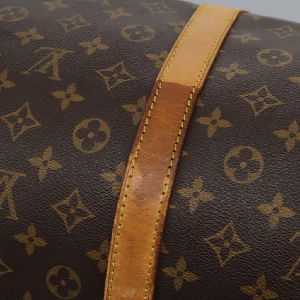 Louis Vuitton Keepall Bag Monogram Canvas Brown Canvas Travel Bag Bag (Pre-Owned)