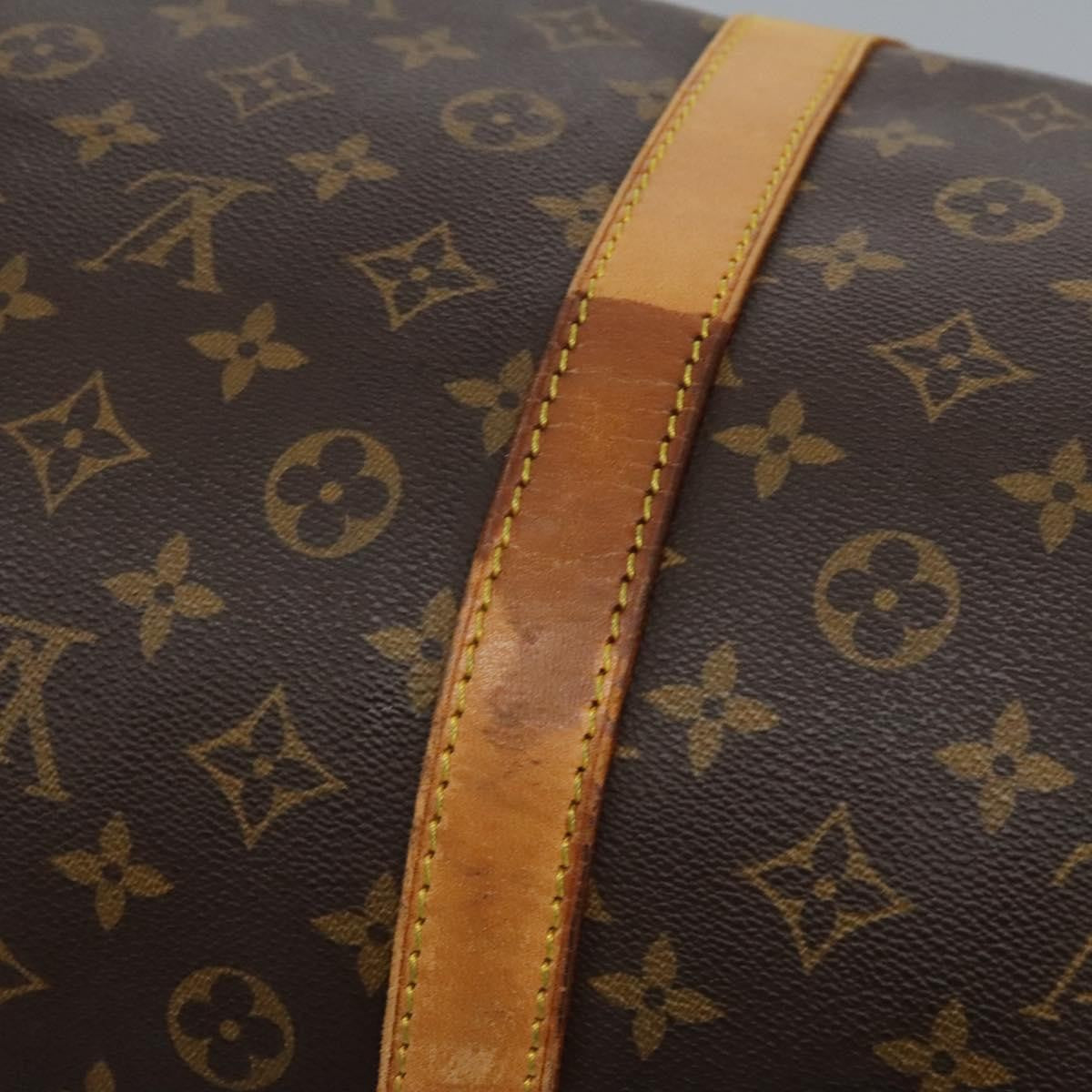 Louis Vuitton Keepall Bag Monogram Canvas Brown Canvas Travel Bag Bag (Pre-Owned)