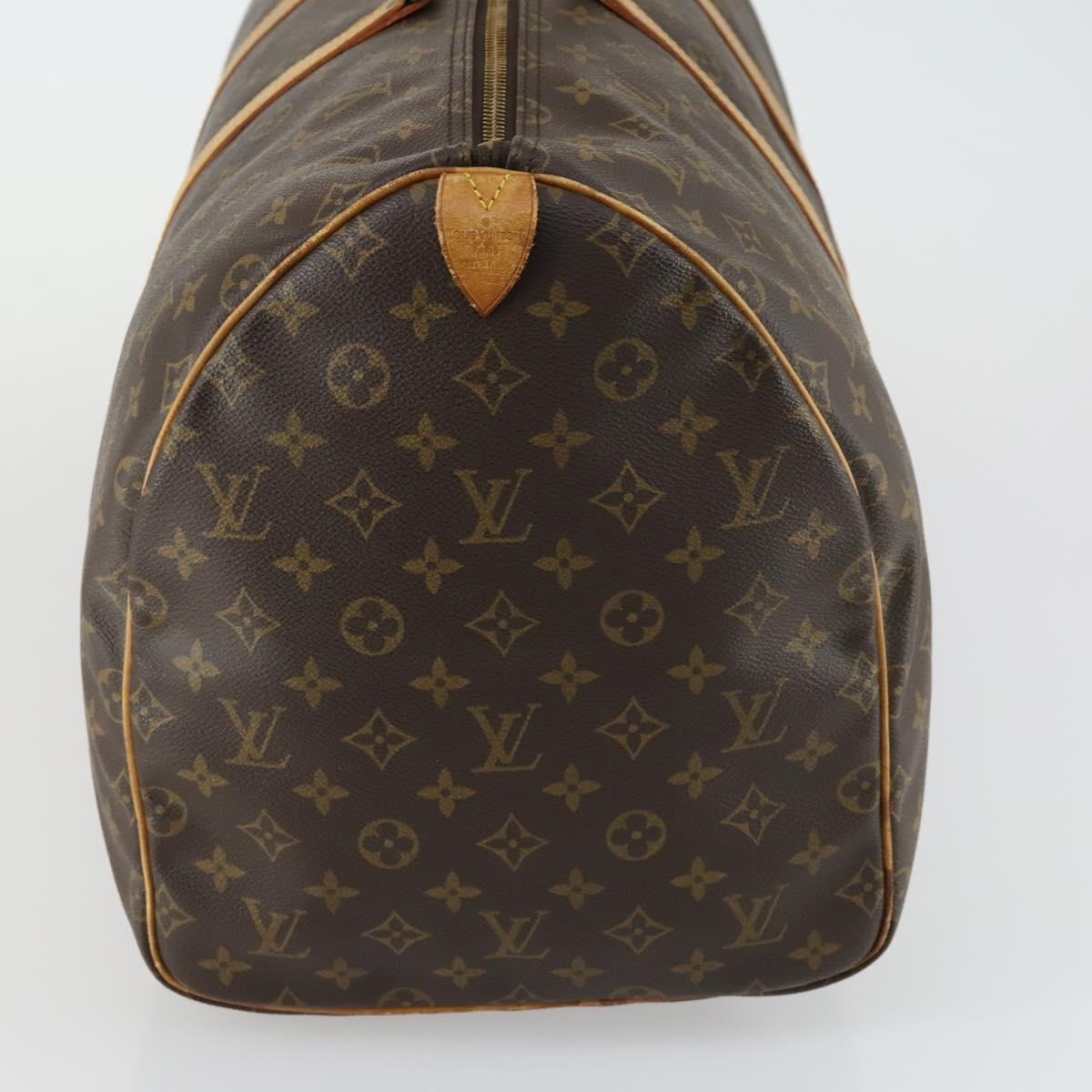 Louis Vuitton Keepall Bag Monogram Canvas Brown Canvas Travel Bag Bag (Pre-Owned)
