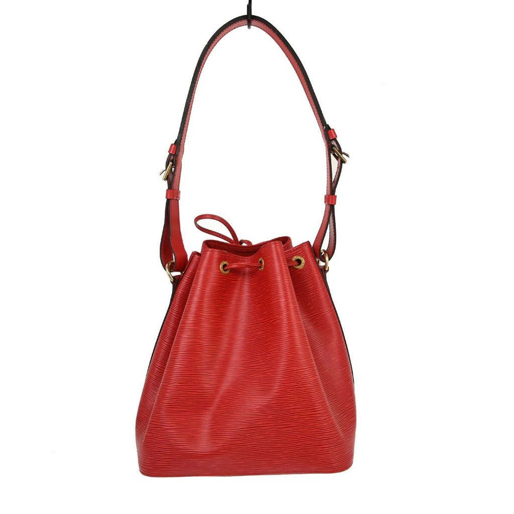 Louis Vuitton Noe Handbag Epi Leather Red Leather Shoulder Bag Bag (Pre-Owned)