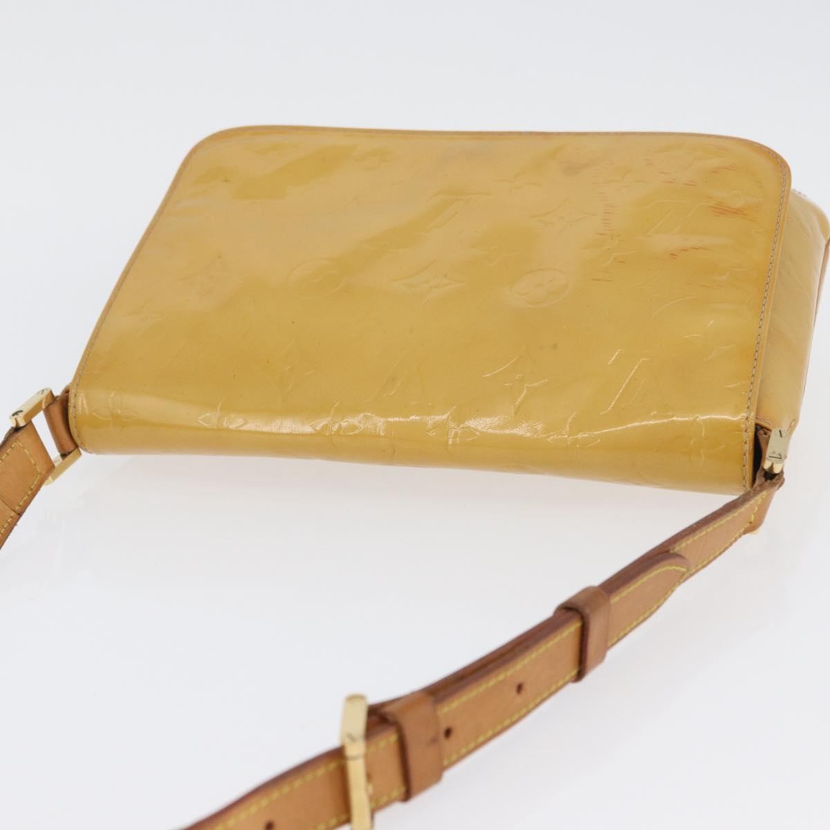 Louis Vuitton Thompson Street Handbag Monogram Vernis Beige Patent_Leather Shoulder Bag Bag (Pre-Owned)